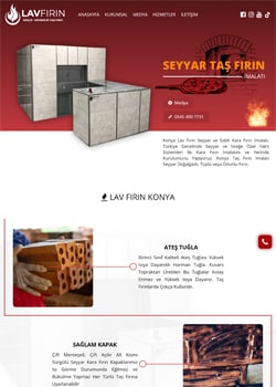 Konya Yazılım Tasarım Konya'da Seyyar Taş Fırın üzerine hizmet veren Lav Fırın,
Özel Konsept Web Site Tasarımında
Bizi Tercih Etti.