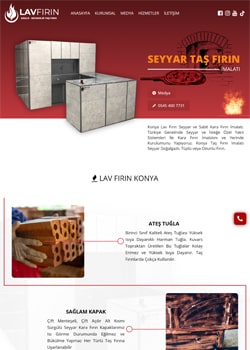 Konya'da Seyyar Taş Fırın üzerine hizmet veren Lav Fırın,
Özel Konsept Web Site Tasarımında
Bizi Tercih Etti.