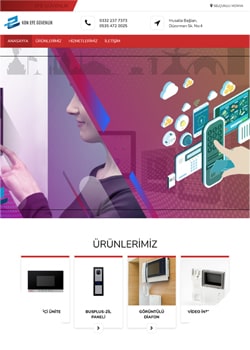 Konya Yazılım Tasarım Konya'da görüntülü diafon üzerine hizmet veren Efe Güvenlik, Web Site Tasarımında Bizi Tercih Etti.