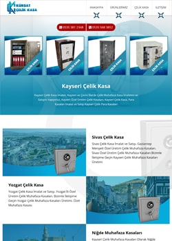 Konya Yazılım Tasarım Kayseri'de çelik kasa üzerine hizmet veren Kürşat Çelik Kasa,
Özel Konsept Web Site Tasarımında
Bizi Tercih Etti.