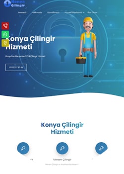 Konya Yazılım Tasarım Konya'da çilingir üzerine hizmet veren Konya Çilingir, Web Site Tasarımında Bizi Tercih Etti.