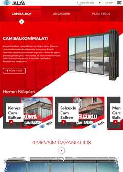 Konya'da cam balkon sistemleri üzerine hizmet veren Alya Cam Metal, Web Site Tasarımında Bizi Tercih Etti.